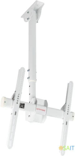 Кронштейн для телевизора Arm Media LCD-1800 белый 26"-65" макс.50кг потолочный поворот и наклон