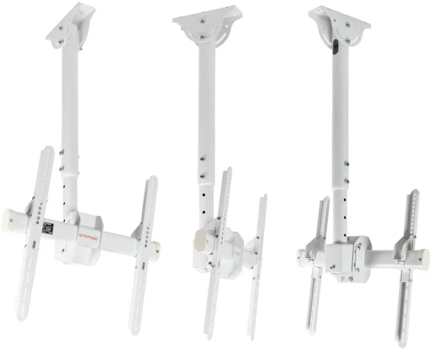 Кронштейн для телевизора Arm Media LCD-1800 белый 26"-65" макс.50кг потолочный поворот и наклон