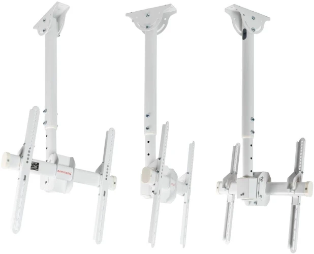 Кронштейн для телевизора Arm Media LCD-1800 белый 26"-65" макс.50кг потолочный поворот и наклон