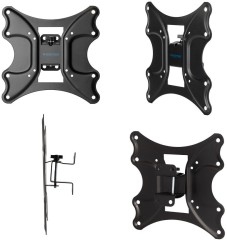 Кронштейн для телевизора Kromax GALACTIC-11 черный 15"-42" макс.20кг настенный поворот и наклон