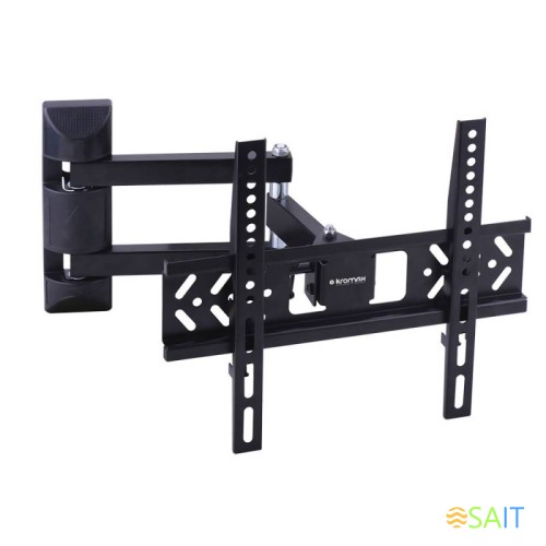 Кронштейн для телевизора Kromax PIXIS-XS черный 22"-55" макс.30кг настенный поворотно-выдвижной и наклонный