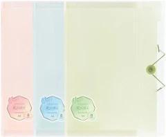 Папка на резинке Deli PM307 8 отдел. A4 текстура полипропилен ассорти