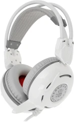 Наушники с микрофоном A4Tech Bloody G300 белый/серый 1.8м мониторные оголовье (G300 WHITE+GREY)