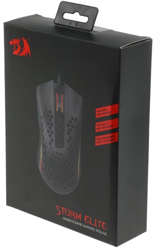 Мышь Redragon Storm Elite черный оптическая 16000dpi USB для ноутбука 7but (77853)