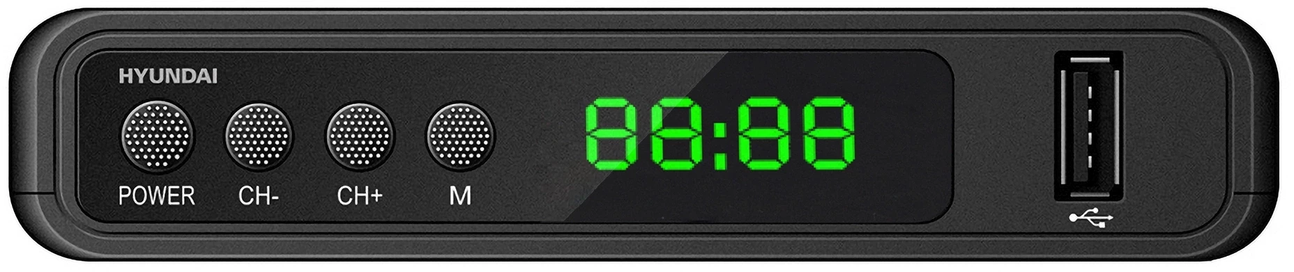 Ресивер DVB-T2 Hyundai H-DVB520 черный