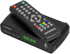 Ресивер DVB-T2 Hyundai H-DVB520 черный
