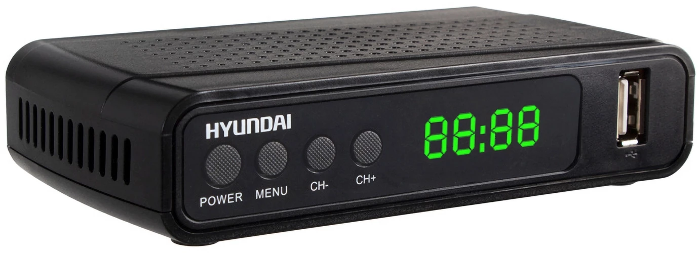 Ресивер DVB-T2 Hyundai H-DVB520 черный