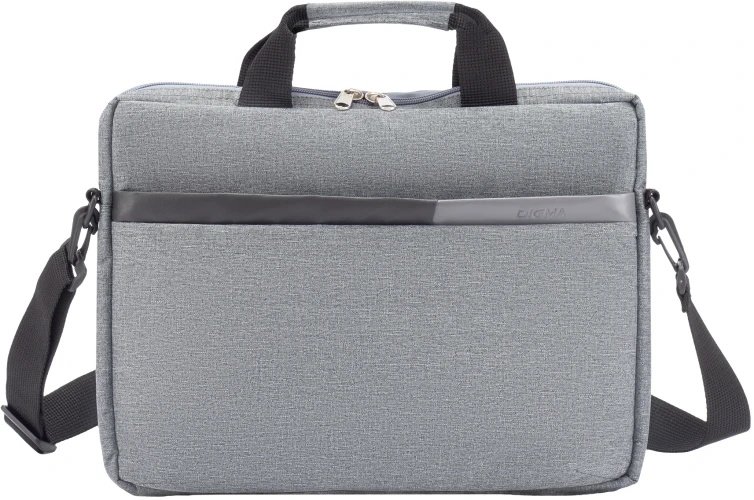Сумка для ноутбука 14.5" Digma N-370 серый/черный полиэстер (N370GBK)