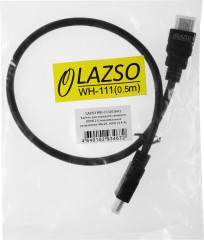 Кабель аудио-видео Lazco WH-111 HDMI (m)/HDMI (m) 0.5м. позолоч.конт. черный (10847)