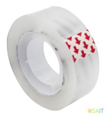 Клейкая лента канцелярская Silwerhof 481059 прозрачная шир.19мм дл.33м 35мкр полипропилен спайка