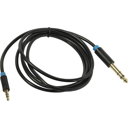 Кабель Vention аудио Jack 6,5 mm M/ 3,5 M - 1,5м Кабель Vention jack 6.5 mm(m)/mini jack 3.5 mm(m) - 1.5 м (BABBG)