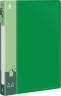 Папка на 2-х D-кольцах Бюрократ -0840/2DGRN A4 пластик 0.8мм кор.40мм внутр. с вставкой зеленый