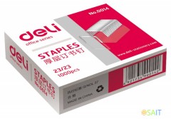 Скобы для степлера 23/23 Deli E0014 оцинкованные кор.карт. (упак.:1000шт.)