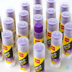 Клей-карандаш Deli EA522 8гр корп.фиолетовый ПВП дисплей картонный