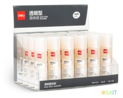 Клей-карандаш Deli 53408 13гр полимерная смесь дисплей пластиковый