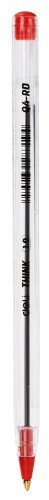 Ручка шариков. Deli Think EQ4-RD d=1мм красн. черн.