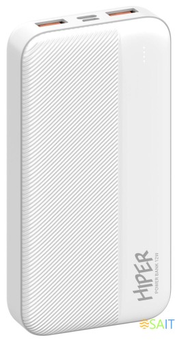 Мобильный аккумулятор Hiper SM20000 20000mAh 12W 2.4A 2xUSB-A/USB-C белый (SM20000 WHITE)
