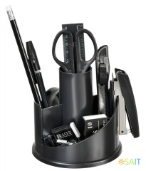 Настольный набор Silwerhof (12 предметов) пластик черный