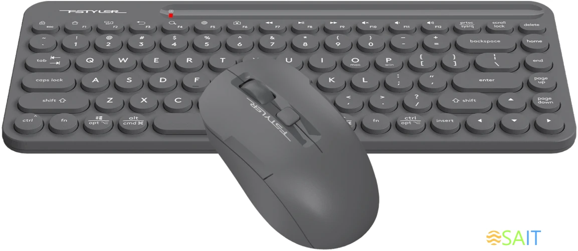 Клавиатура + мышь A4Tech Fstyler FG3200 Air2 клав:серый мышь:серый USB беспроводная slim Multimedia