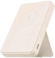 Мобильный аккумулятор Xiaomi BHR9074GL 6000mAh Qi 15W 2.4A USB-C беспров.зар. бежевый