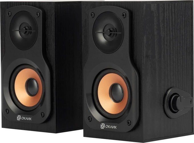 Колонки Оклик OK-162 2.0 черный 8Вт