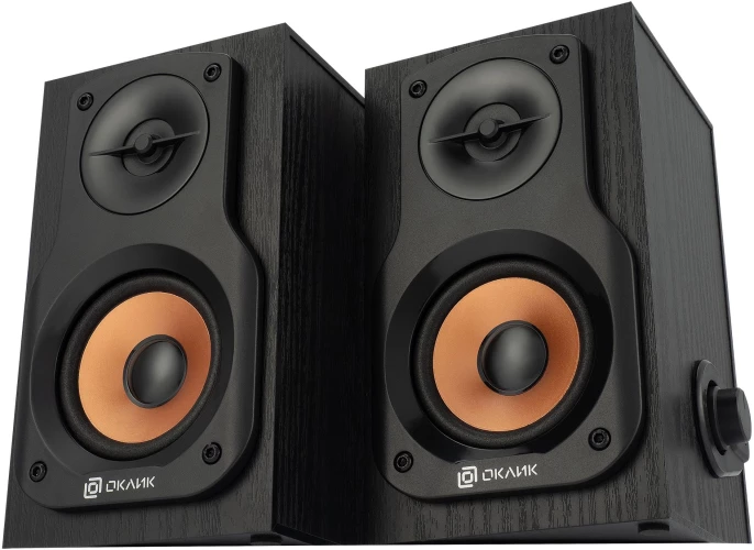 Колонки Оклик OK-162 2.0 черный 8Вт