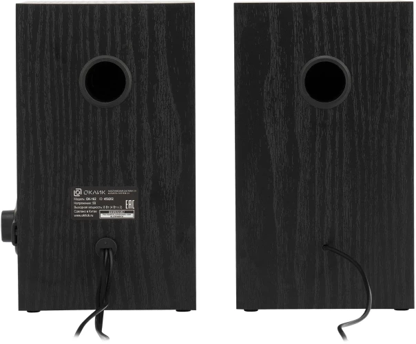 Колонки Оклик OK-162 2.0 черный 8Вт