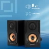 Колонки Оклик OK-162 2.0 черный 8Вт