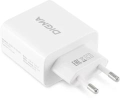 Сетевое зар./устр. Digma DGWC-3U-5A-WG 30W 3A (PD+QC) 3xUSB универсальное белый