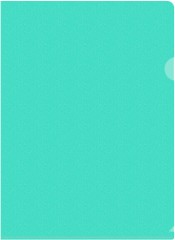 Папка-уголок Бюрократ Pastel -EPAST/GRN A4 пластик 0.18мм мятный