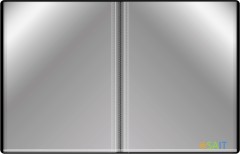 Папка с 30 прозр.вклад. Бюрократ -BPV30BLCK A4 пластик 0.65мм торц.карм с бум. встав черный