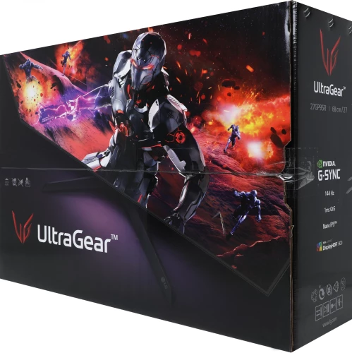 Монитор LG 27" UltraGear 27GP95RP-B черный IPS LED 1ms 16:9 HDMI матовая HAS 400cd 178гр/178гр 3840x2160 160Hz G-Sync FreeSync Premium Pro DP 4K USB 7.4кг