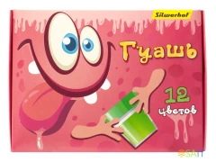 Гуашь Silwerhof Монстрики 12цв. бан. 20мл. картон.кор.