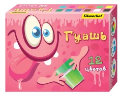 Гуашь Silwerhof Монстрики 12цв. бан. 20мл. картон.кор.