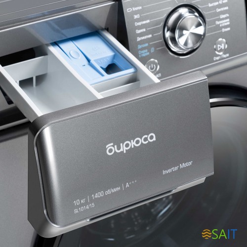 Стиральная машина Бирюса WM-SL1014/15 M класс: A+++ загр.фронтальная макс.:10кг серебристый инвертор