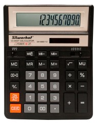 Калькулятор настольный Silwerhof SH-888X-12 черный 12-разр.