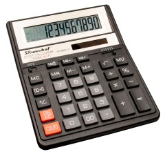 Калькулятор настольный Silwerhof SH-888X-12 черный 12-разр.