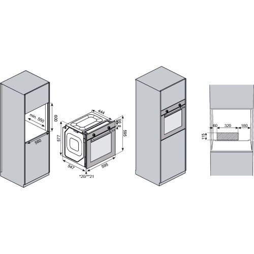 Встраиваемый духовой шкаф KUPPERSBERG KUPPERSBERG HO 603 BX