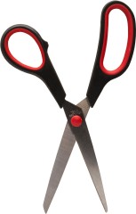 Ножницы Buro Ergo универсальные 210мм ручки с резиновой вставкой асим.