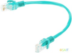 Патч-корд Premier PP12-0.25M/G 1000Гбит/с UTP 4 пары cat.5E CCA molded 0.25м зеленый RJ-45 (m)-RJ-45 (m)