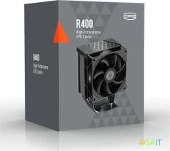 Устройство охлаждения(кулер) PcCooler R400 Soc-AM5/AM4/1200/1700/1851 черный 4-pin Al+Cu 180W Ret (R400-BKNWYX-US)