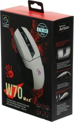 Мышь A4Tech Bloody W70 Max белый/черный оптическая 10000dpi USB 10but (W70 MAX (PANDA WHITE))