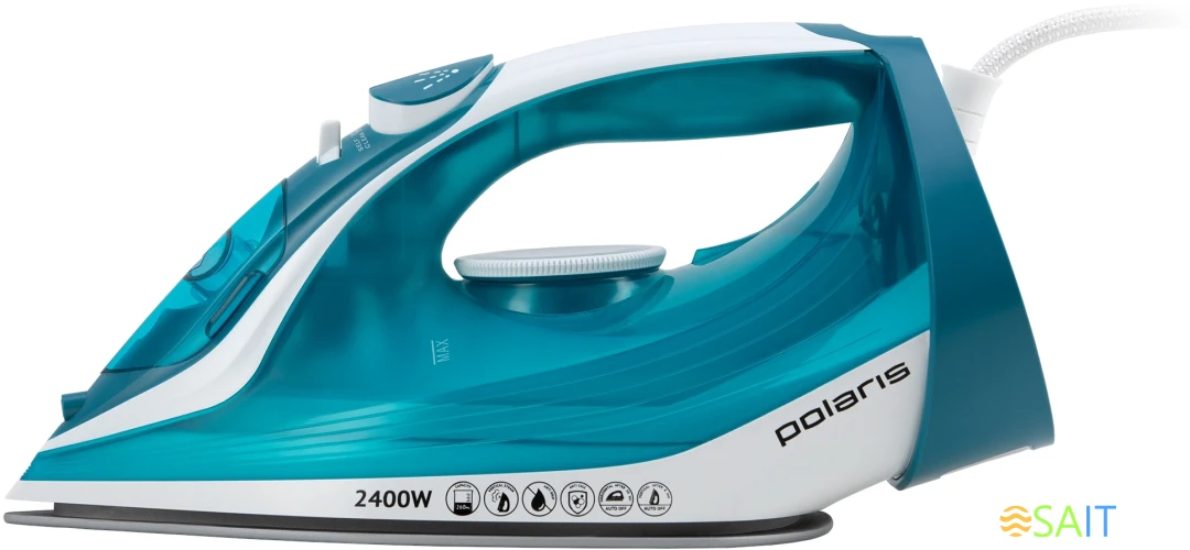 Утюг Polaris PIR 2487AK 2400Вт бирюзовый/белый