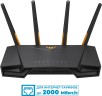 Роутер беспроводной Asus TUF-AX3000 AX3000 10/100/1000BASE-TX/4G ready черный