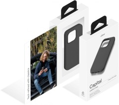 Чехол (клип-кейс) uBear для Apple iPhone 15 Pro Max Capital Case with MagSafe черный (CS307BL67PCP-I23M)