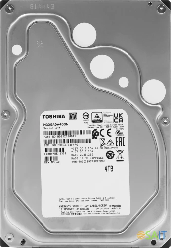 Жесткий диск Toshiba SATA-III 4TB MG08ADA400N Desktop Enterprise Capacity 512N (7200rpm) 256Mb 3.5"