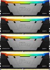 Память DDR4 4x16GB 3600MHz Kingston KF436C16RB12AK4/64 Fury Renegade RGB RTL Gaming PC4-28800 CL16 DIMM 288-pin 1.35В kit dual rank с радиатором Ret