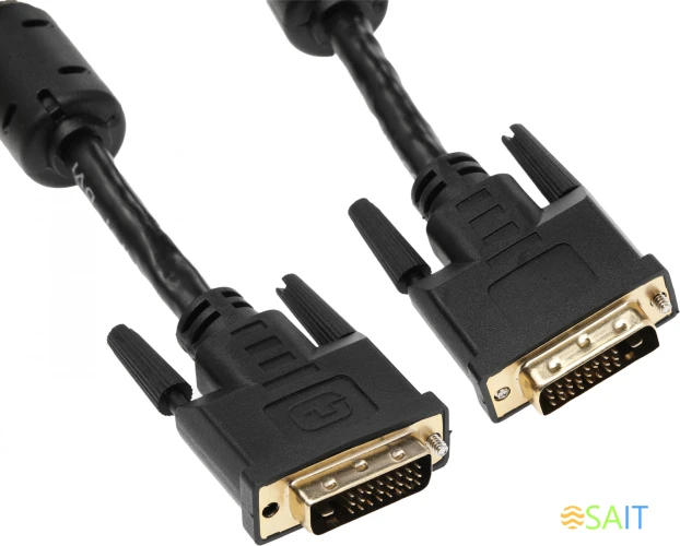 Кабель Buro DVI-D (m) DVI-D (m) 1.8м феррит.кольца