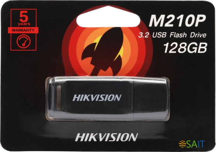 Флеш Диск Hikvision 128GB M210P HS-USB-M210P/128G/U3 USB3.0 черный