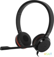 Наушники с микрофоном Jabra Evolve 20 SE черный 1.2м накладные USB оголовье (4999-823-309)